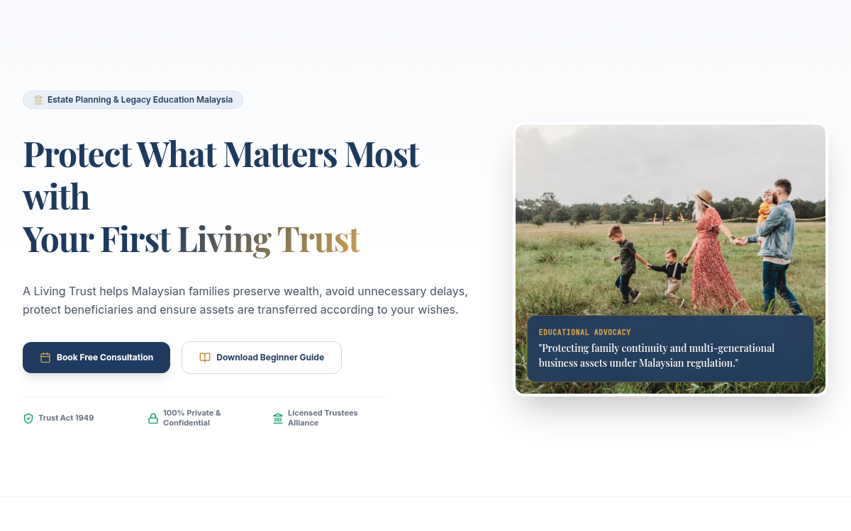 Living Trust Malaysia project preview