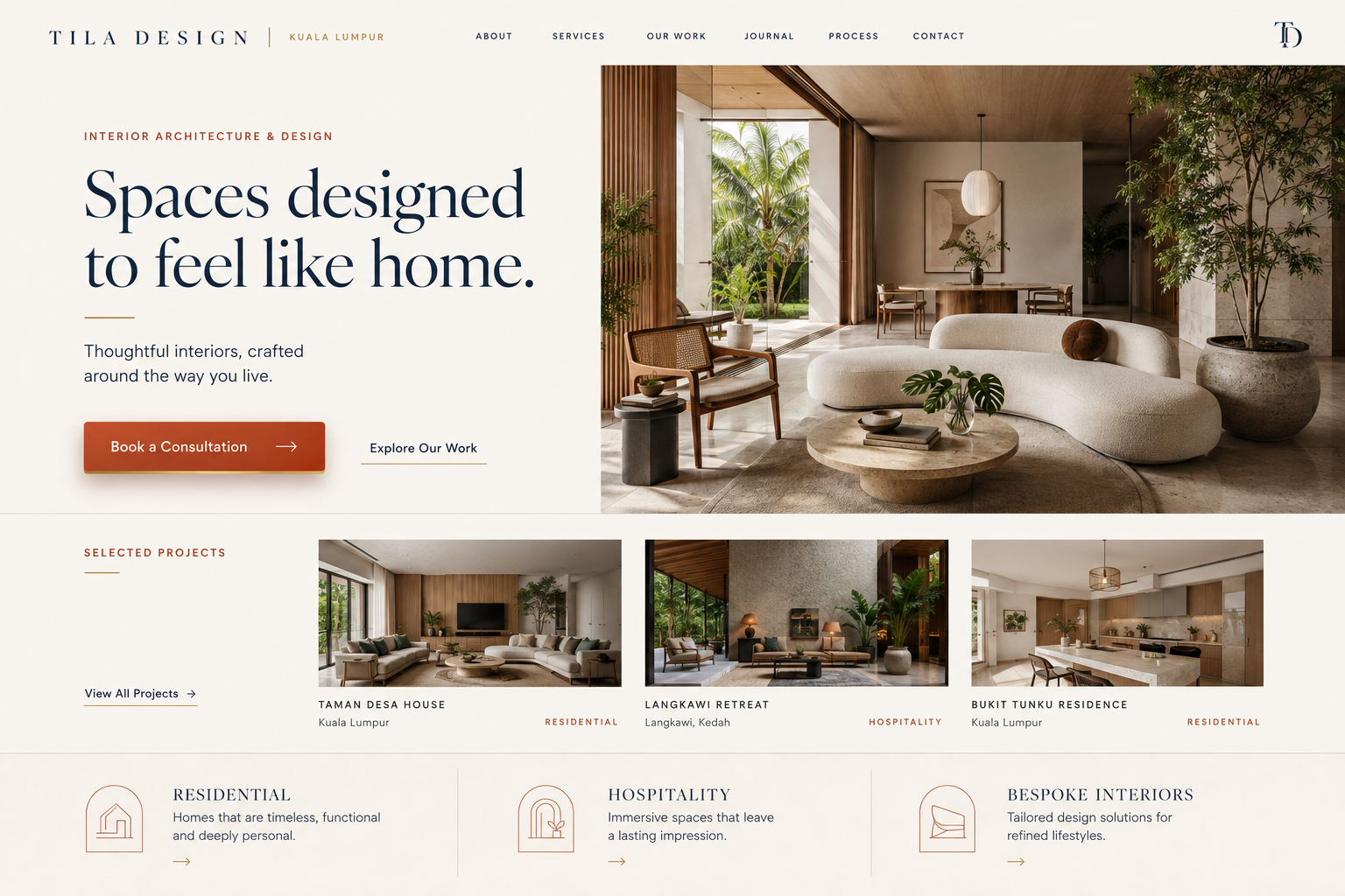 Websites and landing pages mockup